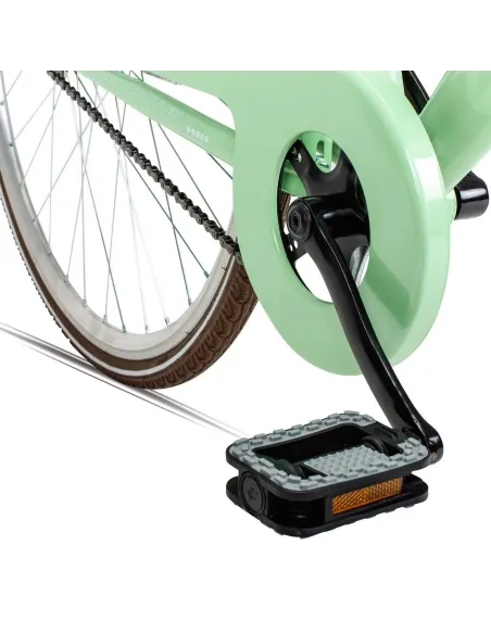 Rower Miejski Damski 28 Jednobiegowy Koszyk Kontra