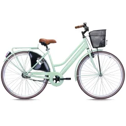 Rower Miejski Damski 28 Jednobiegowy Koszyk Kontra