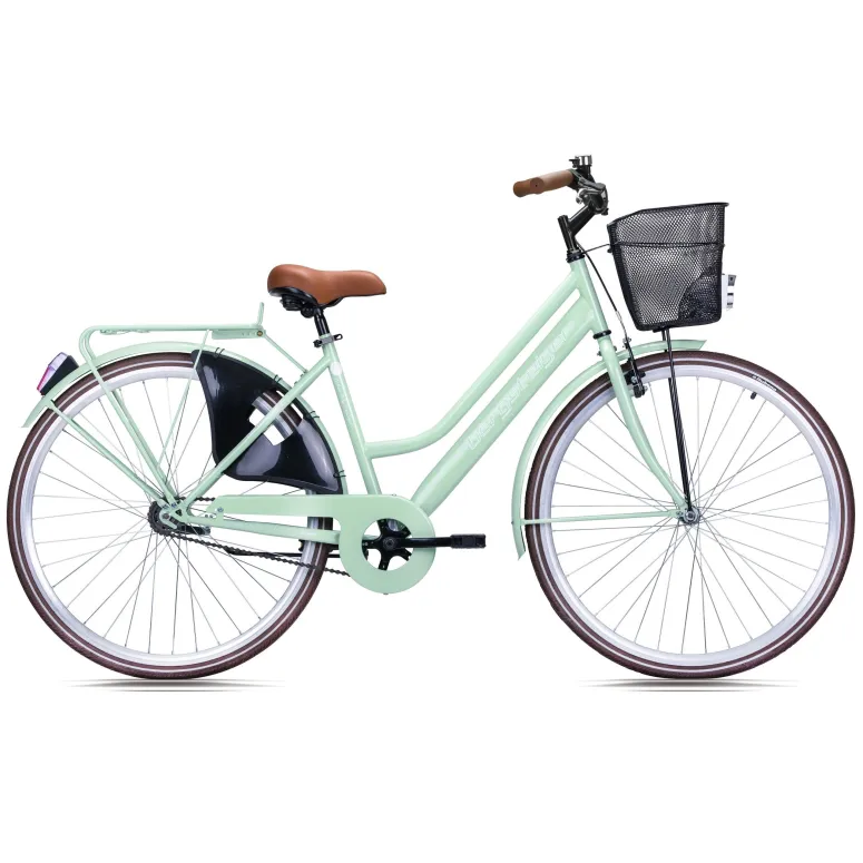 Rower Miejski Damski 28 Jednobiegowy Koszyk Kontra