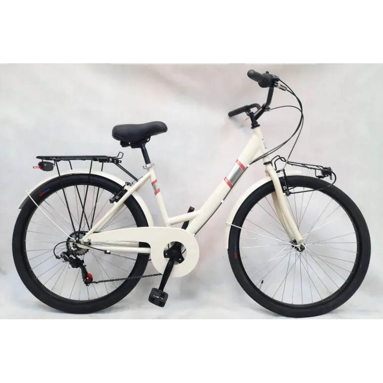 Miejski Rower Damski Retro 26 Bagażniki 6 Biegów - 8