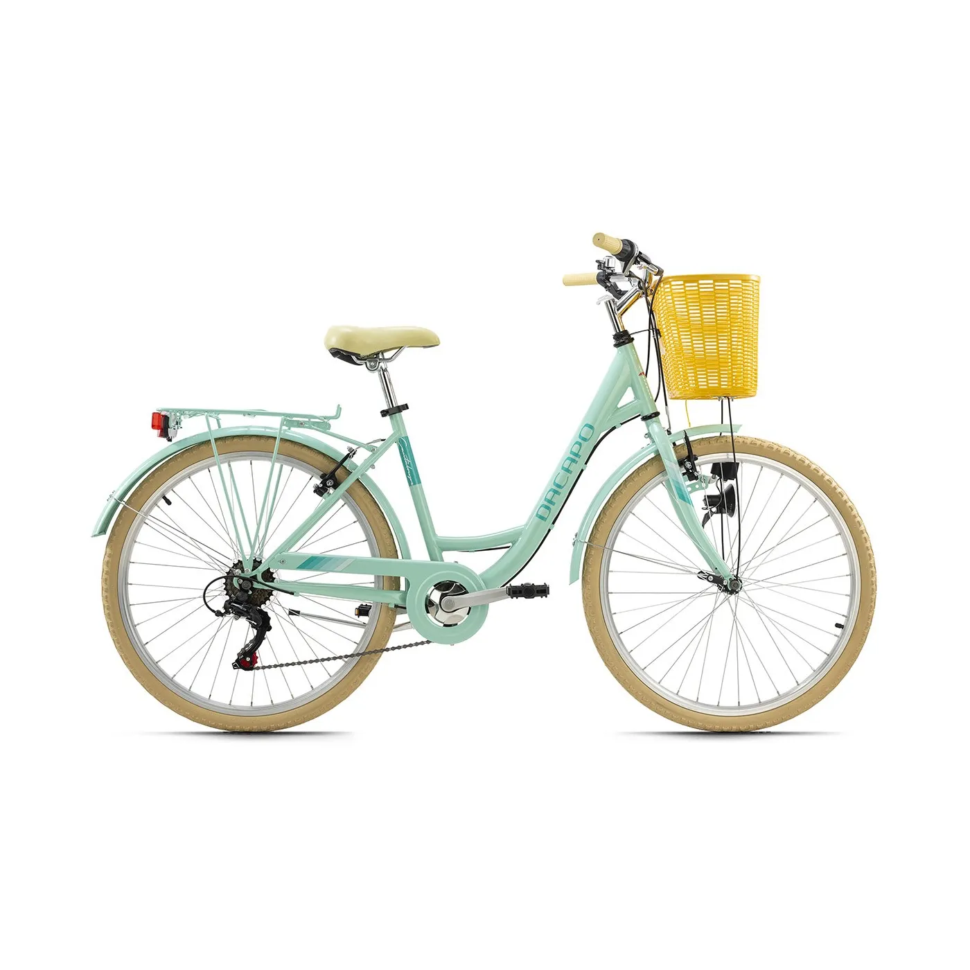 Rower Miejski Damski Dziewczęcy 26 Koszyk Bagażnik - 1