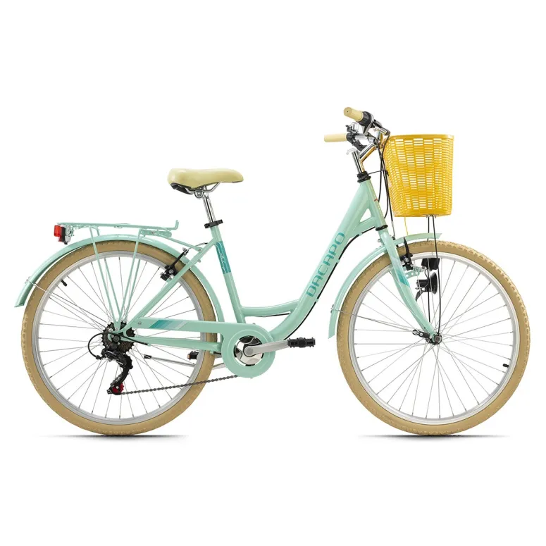 Rower Miejski Damski Dziewczęcy 26 Koszyk Bagażnik - 9