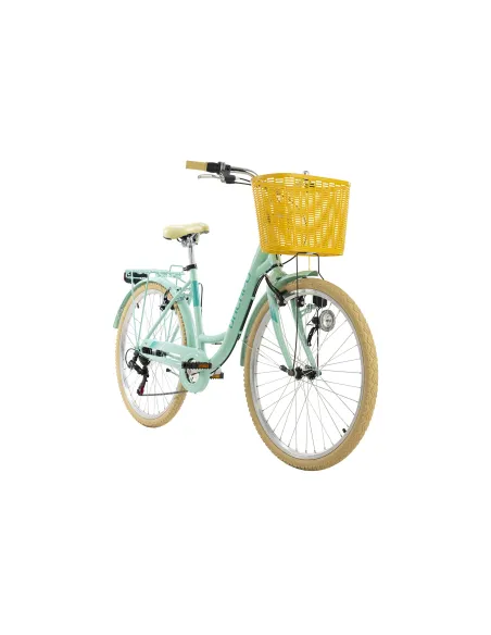 Rower Miejski Damski Dziewczęcy 26 Koszyk Bagażnik - 10