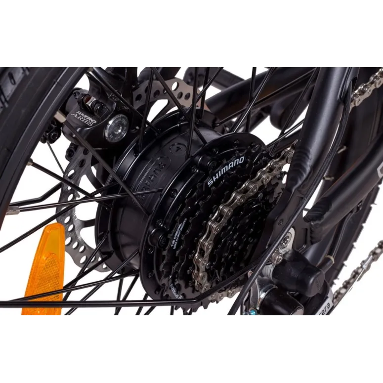 Rower Elektryczny Miejski 20 ALU Tarcze 8 bieg Dzwonek Wspomaganie Światła