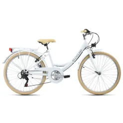 Rower Miejski Dziecięcy 24 Błotnik 6 Bieg Bagażnik