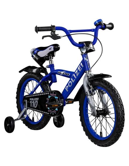 Rower Dziecięcy 16 Policja Kółka Boczne Bidon 4+ - 4