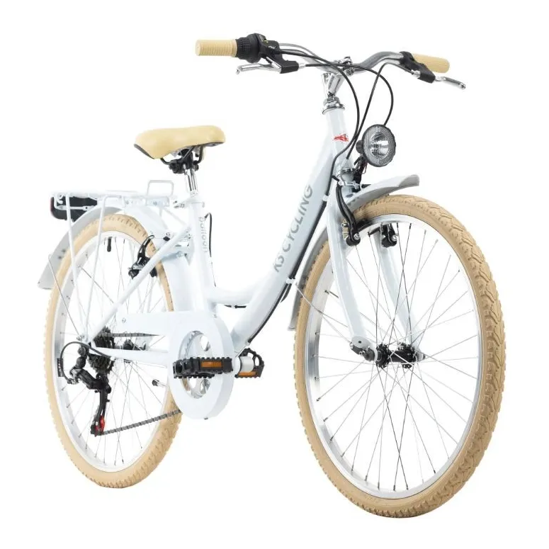 Rower Miejski Dziecięcy 24 Błotnik 6 Bieg Bagażnik - 9