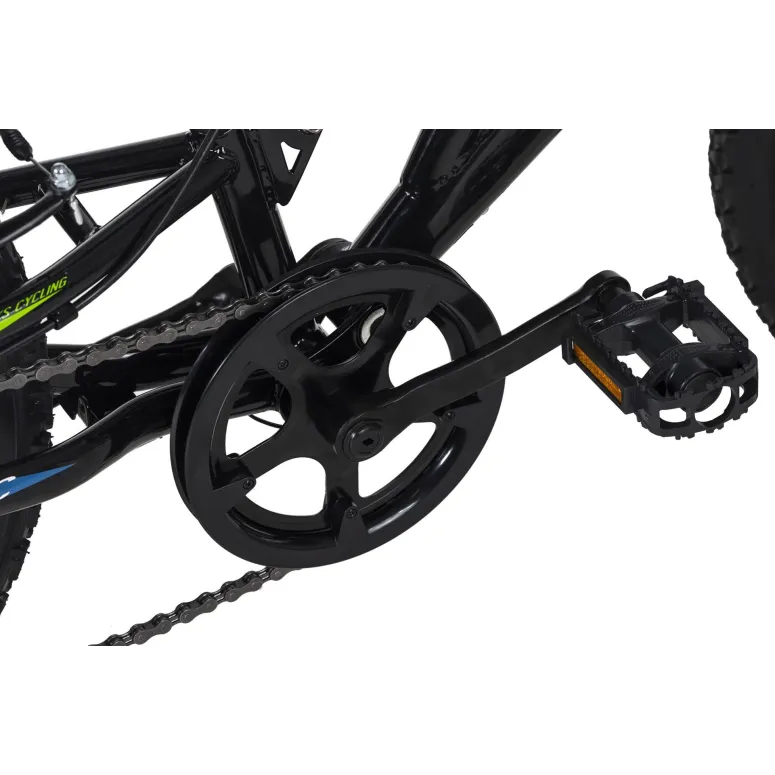 Dziecięcy Rower Górski 20 MTB Oświetlenie Pełna Amortyzacja Chłopięcy Góral