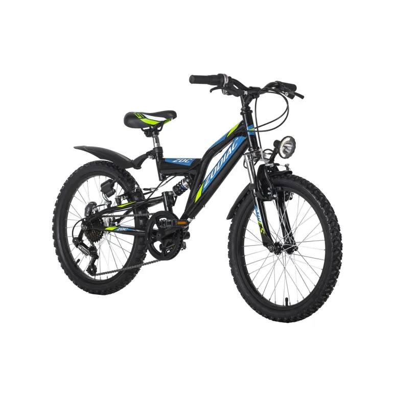 Dziecięcy Rower Górski 20 MTB Oświetlenie Pełna Amortyzacja Chłopięcy Góral