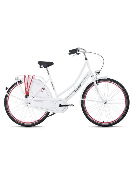 Rower Miejski Damski 28 Holenderka Bagażnik Stopka - 1
