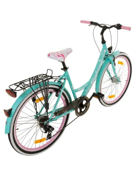 Rower Miejski Damski 26 Retro 7 bieg Oświetlenie - 2