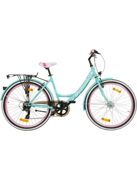 Rower Miejski Damski 26 Retro 7 bieg Oświetlenie - 1