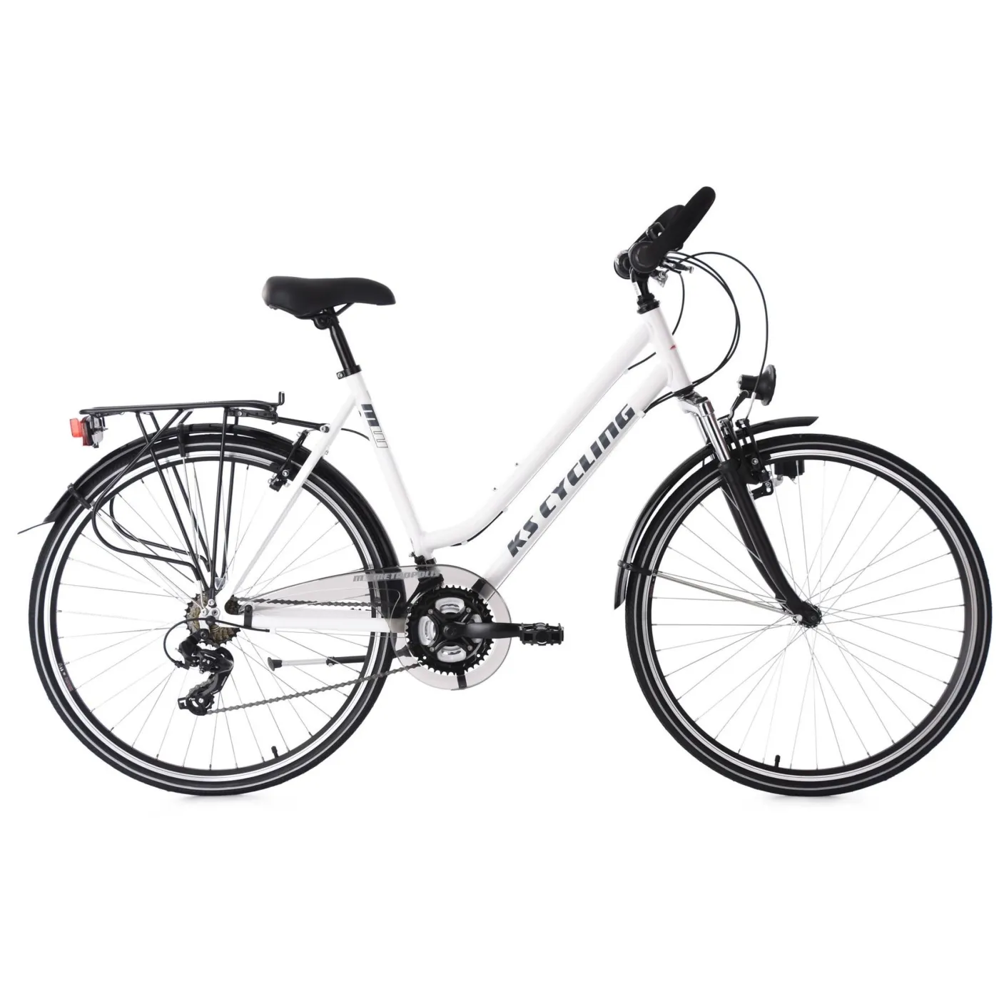 Damski Rower Trekkingowy 28 ALU Bagaż 21 biegów - 1