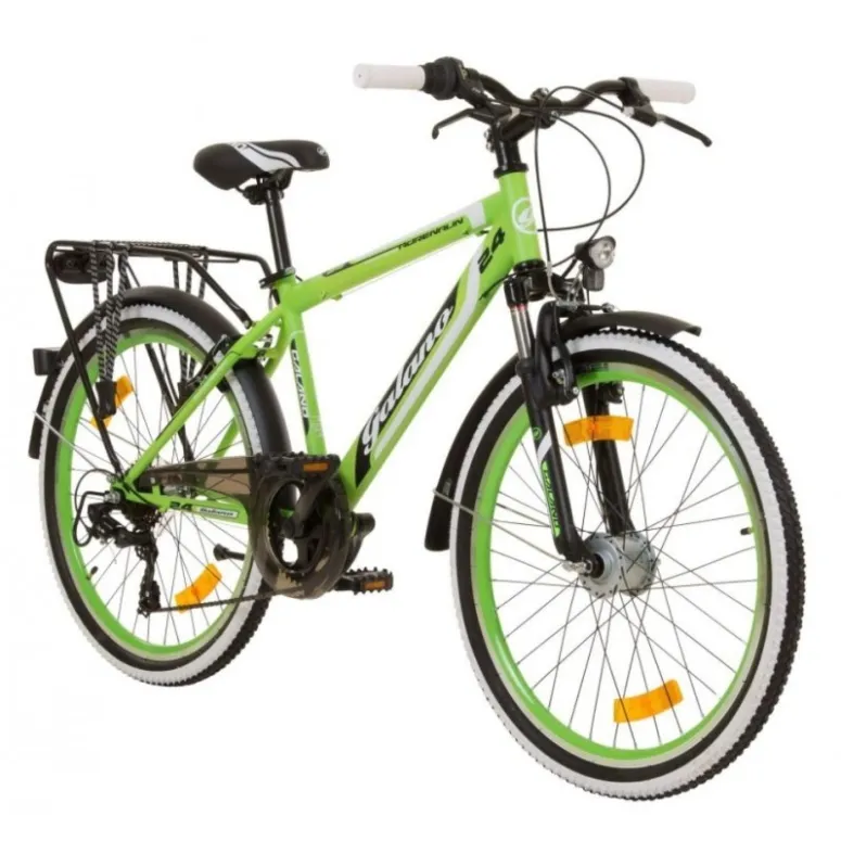 Dziecięcy Rower Górski 24 Bagaż 7 Bieg Oświetlenie - 4