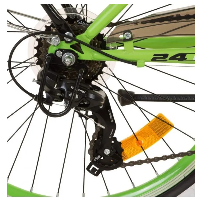 Dziecięcy Rower Górski 24 Bagaż 7 Bieg Oświetlenie - 2