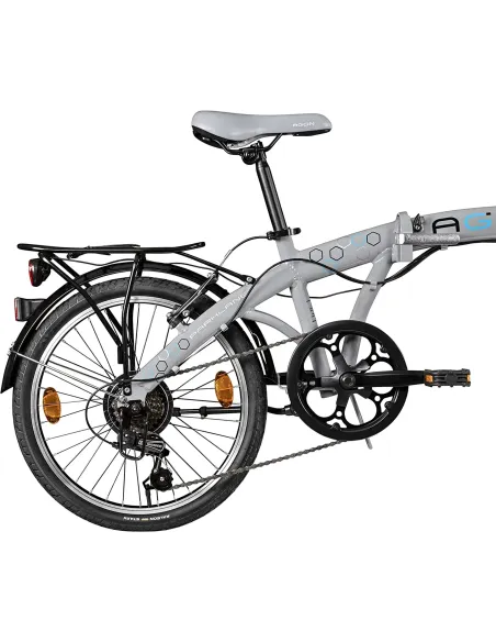 Rower Miejski 20 ALU Składany 6 Bieg Bagaż Unisex - 4