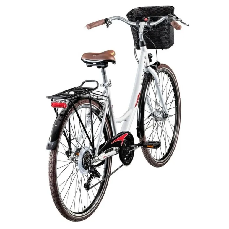 Rower Miejski Damski 28 Światła Bagażnik 6 biegów - 4