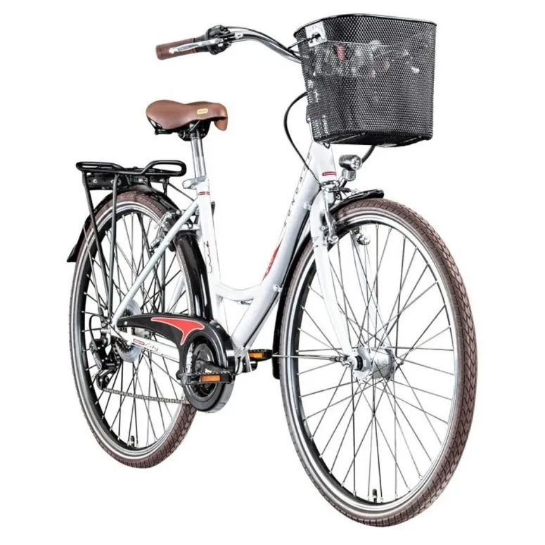 Rower Miejski Damski 28 Światła Bagażnik 6 biegów - 3