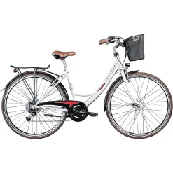 Rower Miejski Damski 28 Światła Bagażnik 6 biegów