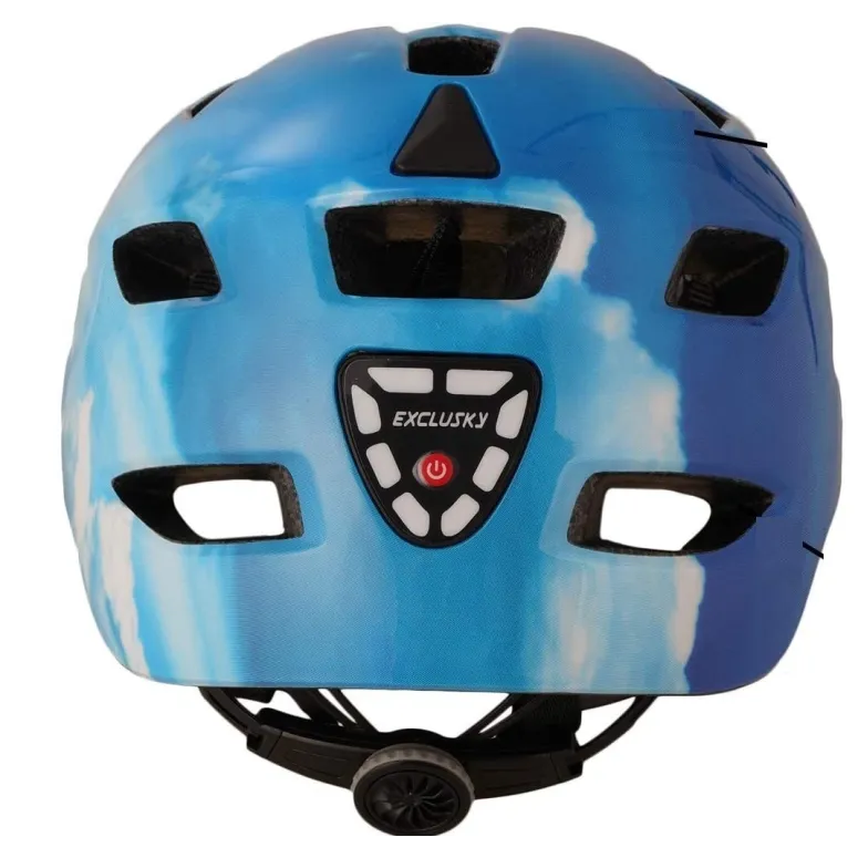 Kask Rowerowy Exclusky Lampka LED Rozmiar 56-61 cm - 3