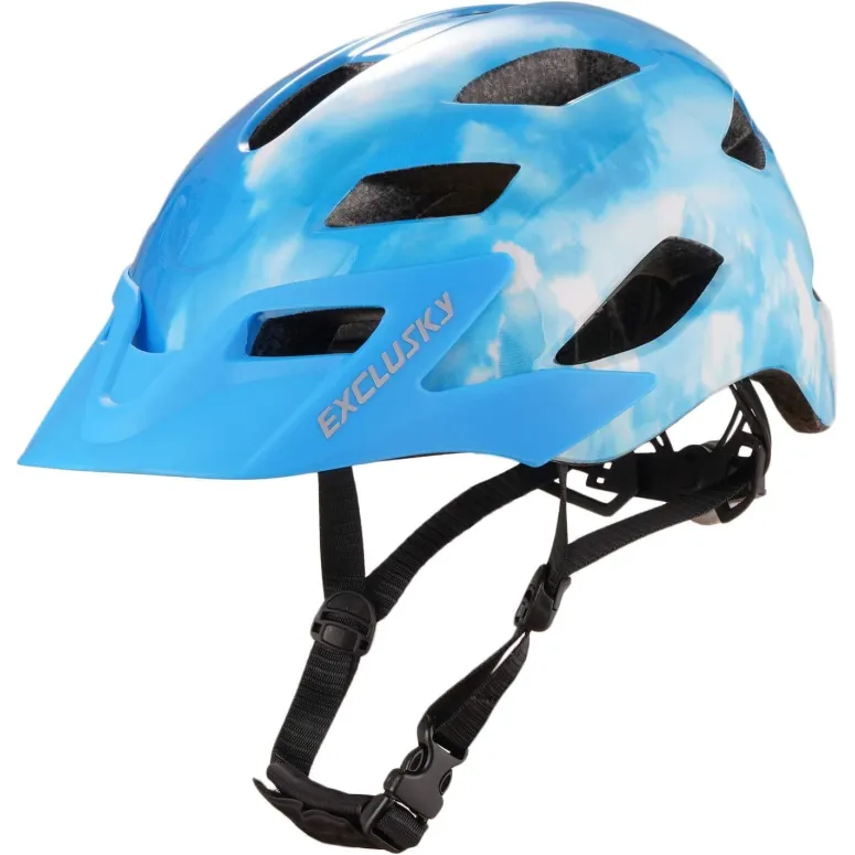 Kask Rowerowy Exclusky Lampka LED Rozmiar 56-61 cm - 1