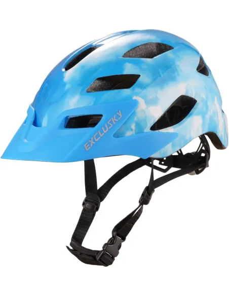 Kask Rowerowy Exclusky Lampka LED Rozmiar 56-61 cm - 1