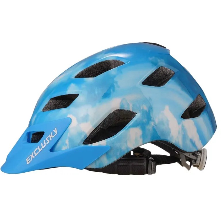 Kask Rowerowy Exclusky Lampka LED Rozmiar 56-61 cm - 2