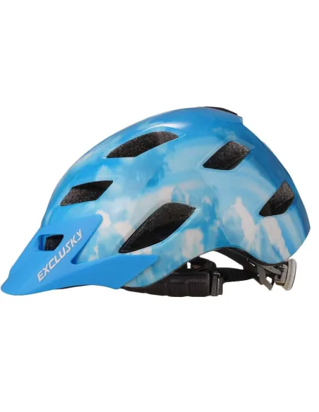 Kask Rowerowy Exclusky Lampka LED Rozmiar 56-61 cm - 2