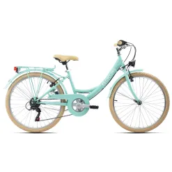 Dziecięcy Rower Miejski 24 Dziewczęcy Oświetlenie