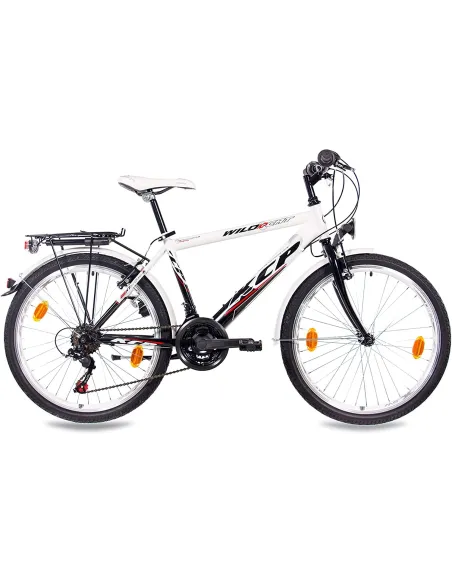 Dziecięcy Rower Miejski 24 Bagażnik Oświetlenie Światła Dzwonek Dynamo