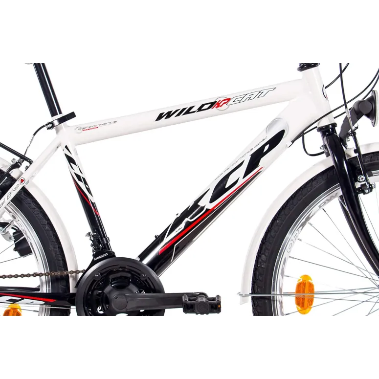 Dziecięcy Rower Miejski 24 Bagażnik Oświetlenie Światła Dzwonek Dynamo