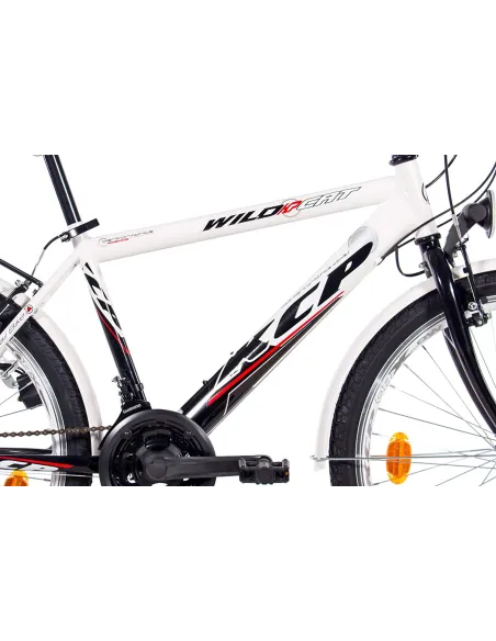 Dziecięcy Rower Miejski 24 Bagażnik Oświetlenie Światła Dzwonek Dynamo