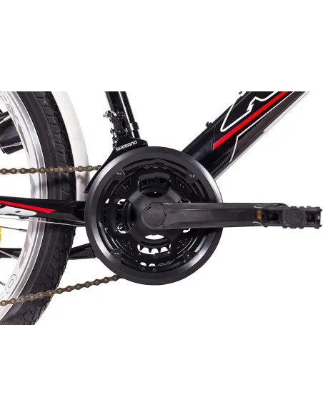 Dziecięcy Rower Miejski 24 Bagażnik Oświetlenie Światła Dzwonek Dynamo