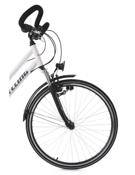 Rower Trekkingowy 28 Aluminium Damski Bagażnik Oświetlenie Dzwonek Stopka