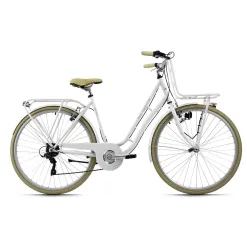 Rower Miejski Damski 28 Bagażnik Światła 6 biegów