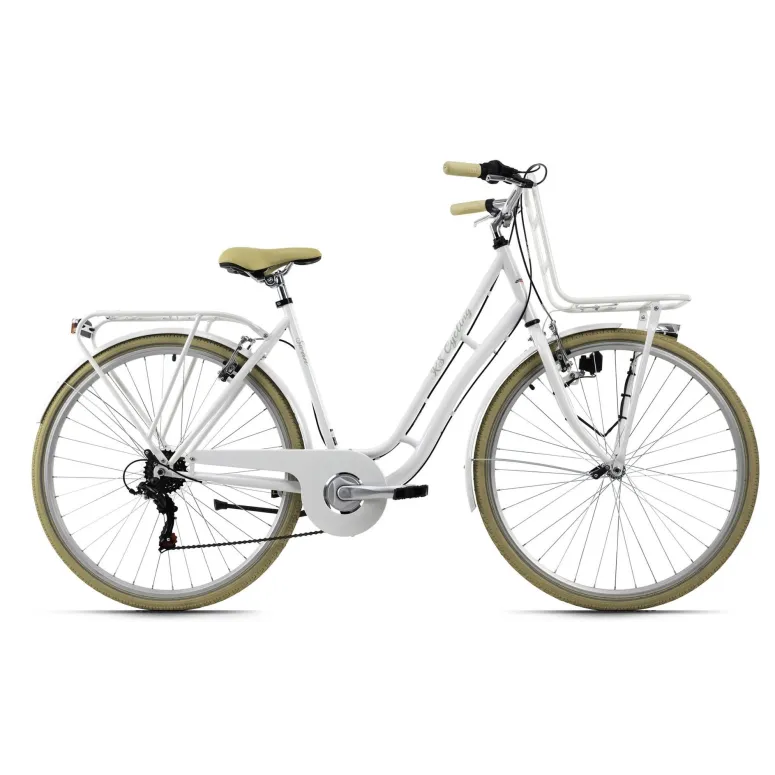 Rower Miejski Damski 28 Bagażnik Światła 6 biegów - 1