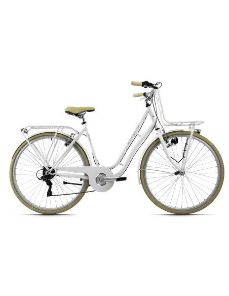 Rower Miejski Damski 28 Bagażnik Światła 6 biegów - 1