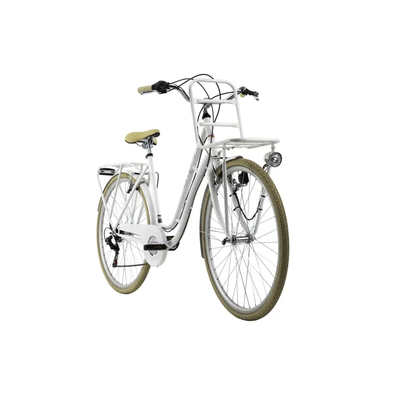 Rower Miejski Damski 28 Bagażnik Światła 6 biegów - 8