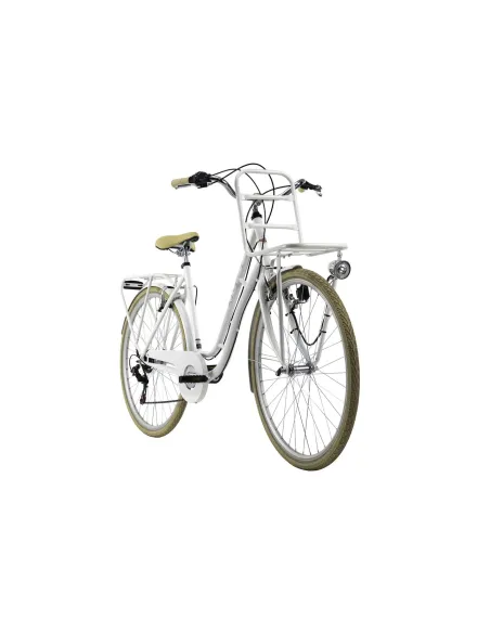 Rower Miejski Damski 28 Bagażnik Światła 6 biegów - 8