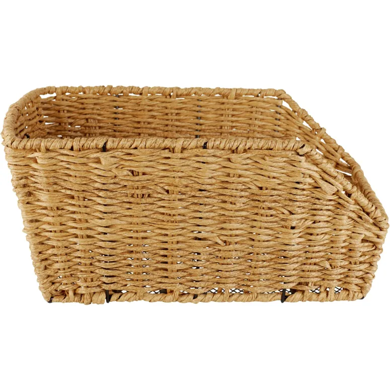 Kosz Rowerowy Tylny Basil Cento Rattan Look 5kg