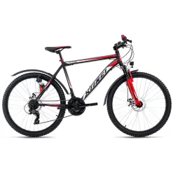 Rower Górski 26 Młodzieżowy MTB Hardtail Tarcze Światła Dzwonek Błotniki