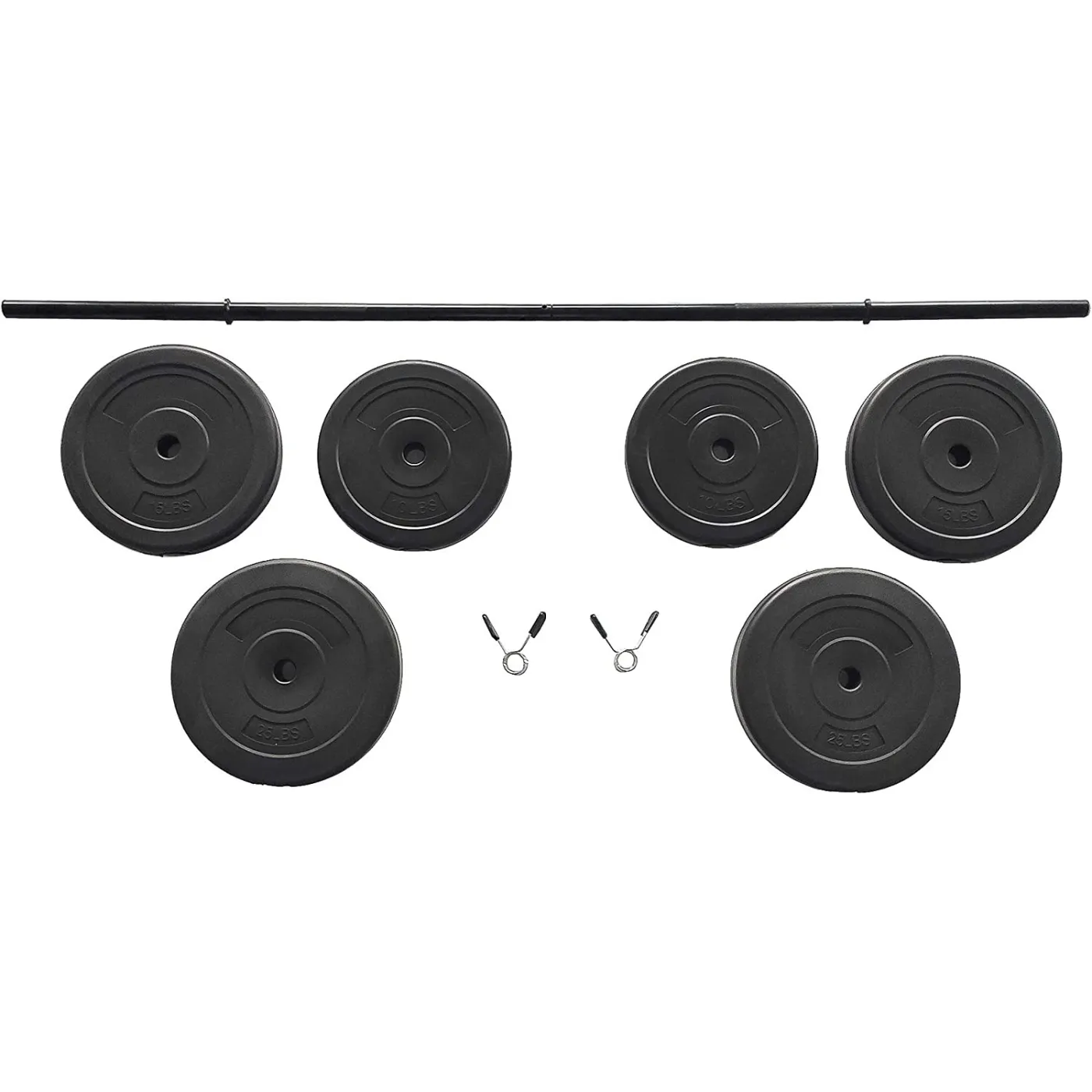 Zestaw BalanceFrom Sztanga Gryf 45KG Obciążenia - 1
