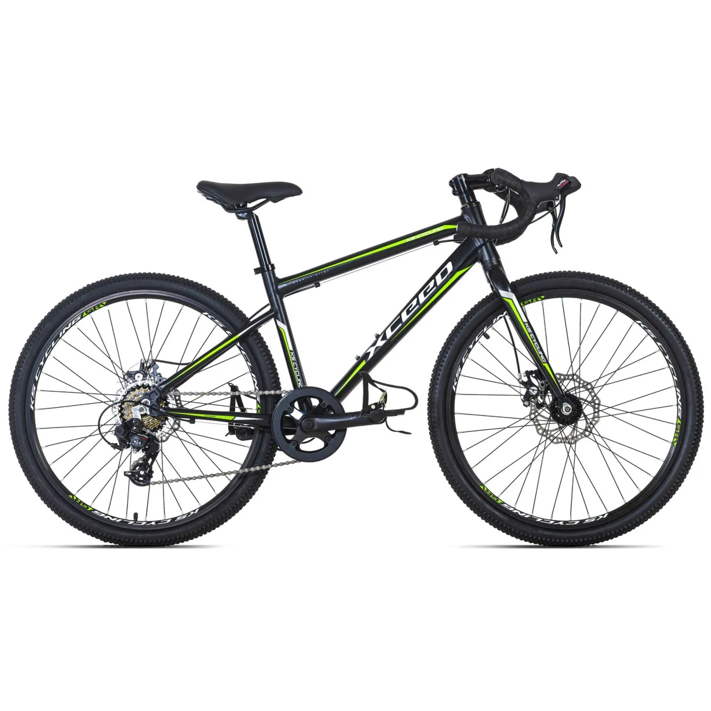 Dziecięcy Rower Szosowy 24 Tarczowe 7 bieg ALU - 1