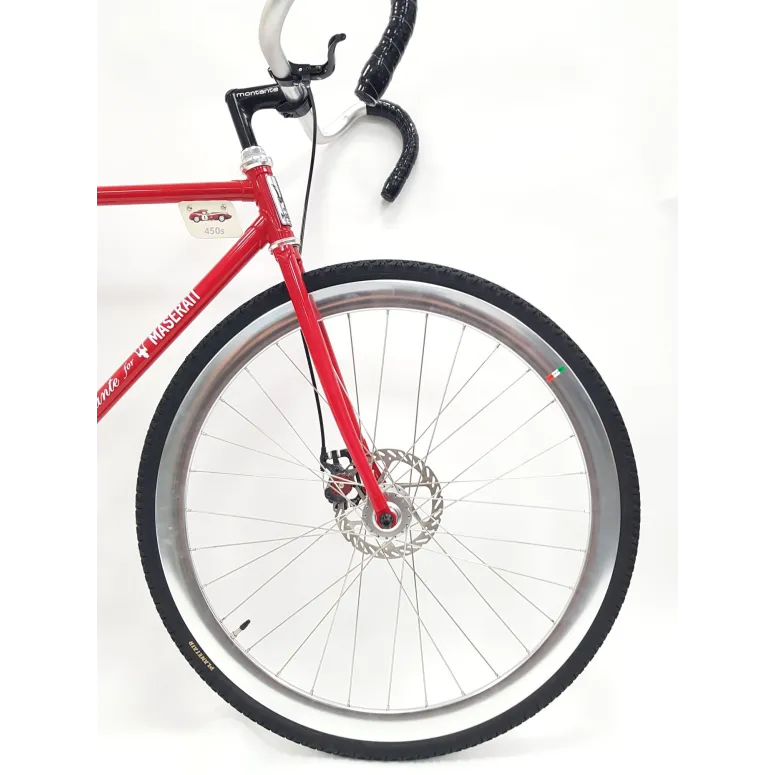 Rower Jednobiegowy Maserati Gravel Szosa 28 Tarcza - 2