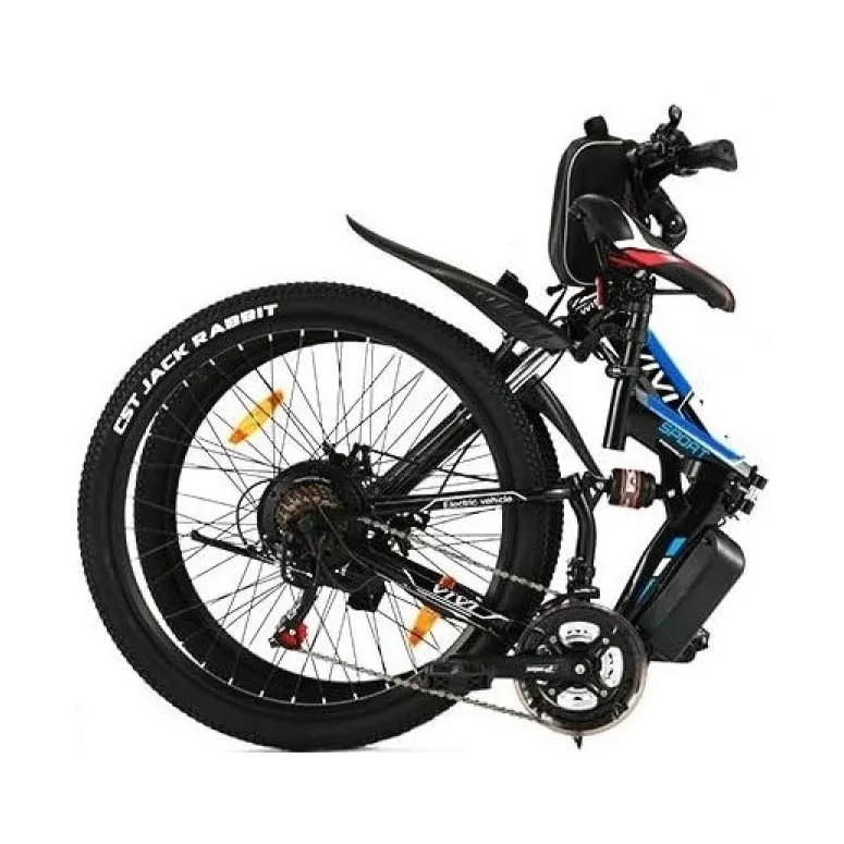 Elektryczny Rower Górski 26 Składany MTB Wspomaganie Składak Stopka Dzwonek