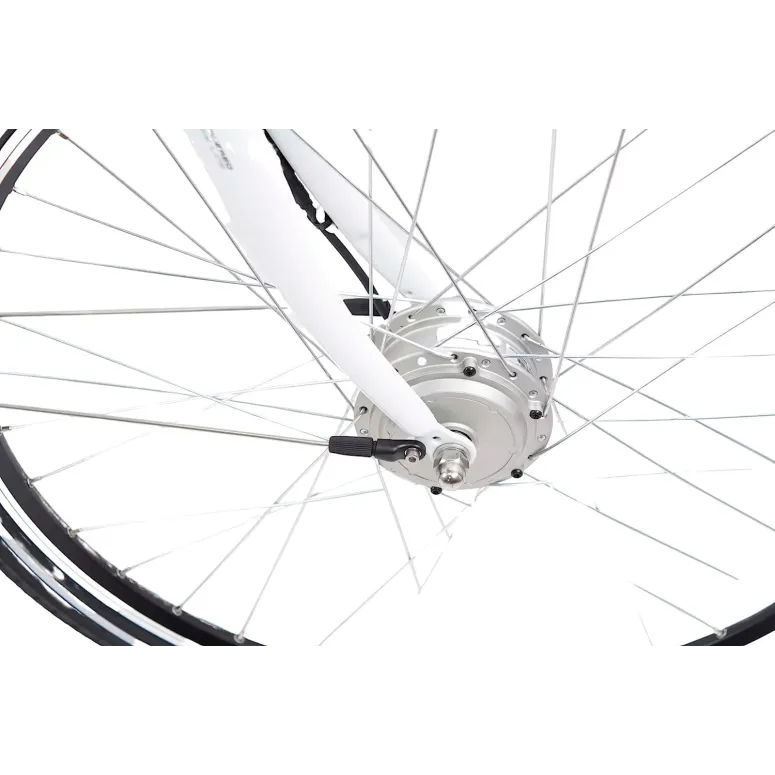 Rower Elektryczny Miejski 28 ALU Nexus 7 Światła Wspomaganie 5 Trybów Bagaż