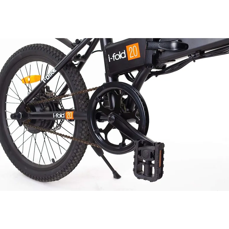 Elektryczny Rower Składany 20 Tarcze 250W Składak Światła Dzwonek Stopka
