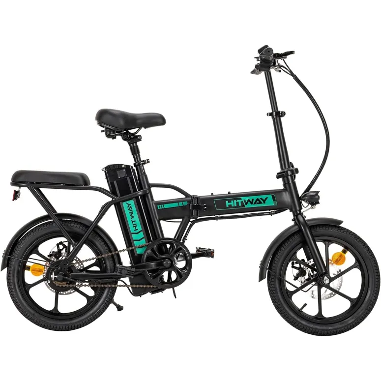 Elektryczny Rower Składany 16 Tarczowe 250W Bagaż - 1