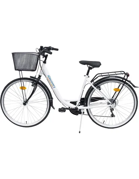 Damski Rower Miejski 26 Stopka Koszyk Oświetlenie