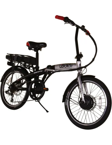 Elektryczny Rower Składany 20 ALU 6 Biegów 250W Składak Światła Dzwonek